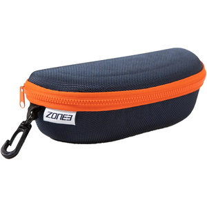 2026 ZONE3 Protective Swim Goggle Case SA19GPC - Navy / Orange